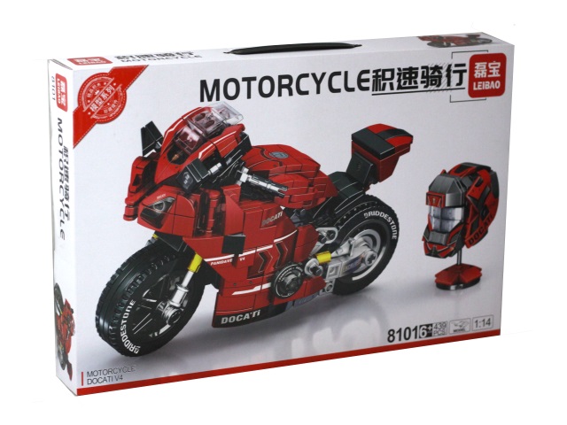 Конструктор  439 деталей Мотоцикл Ducati V4 KNS1231