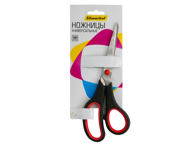 Ножницы 19 см Silwerhof Mode прорезиненные ручки 109283