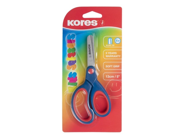 Ножницы 13 см Kores Softgrip прорезиненные ручки 178115/ 35130
