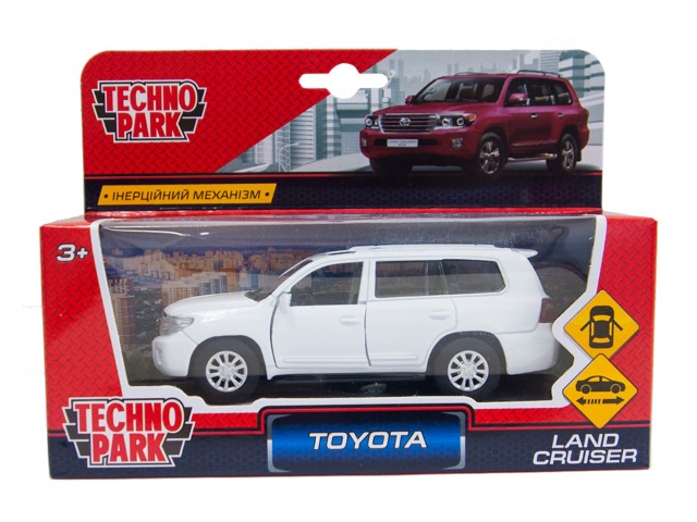 Машина металл Технопарк Toyota Land Cruiser 12.5см белая CRUISER-WT