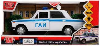 Машина инерционная Технопарк ВАЗ-2106 Милиция 22см LADA2106-22PLPOL-WH