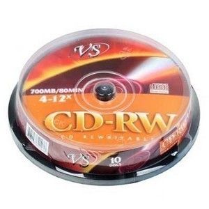 Диск CD-RW  S- 10 Box VS 700Mb -12x