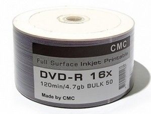 Диск DVD-R Printable S-50 Bulk  CMC 4.7Gb