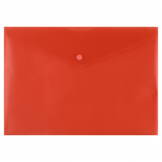 Папка конверт на кнопке А4 Klerk красная 1842191