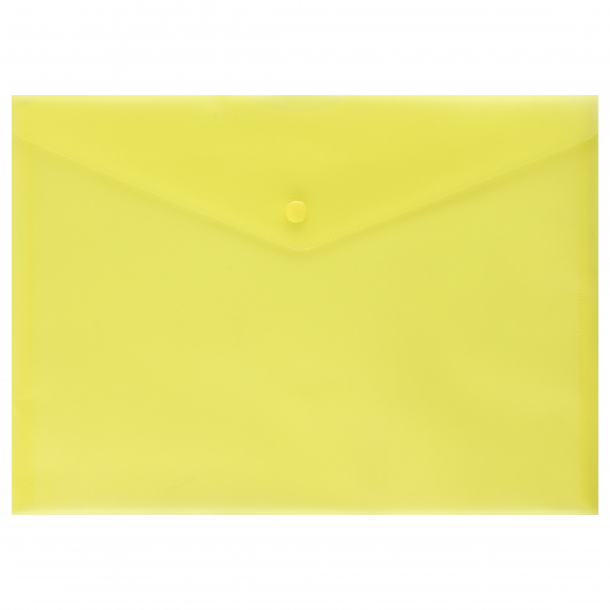 Папка конверт на кнопке А4 Klerk желтая 1842193