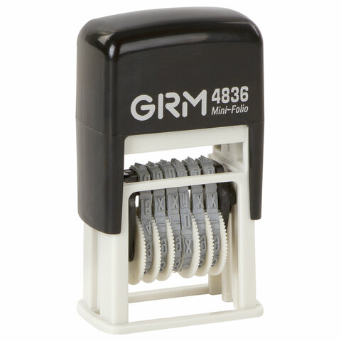 Нумератор  6 разрядов 15*3мм GRM 4836