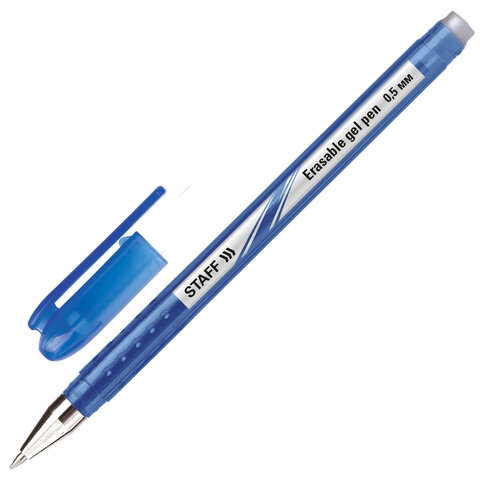 Ручка пиши-стирай Staff College EGP-102 гелевая синяя 0.5 мм 142499