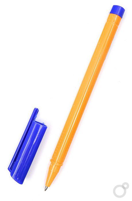 Ручка шариковая Qredo синяя 0.7мм оранжевый корпус 15-3299