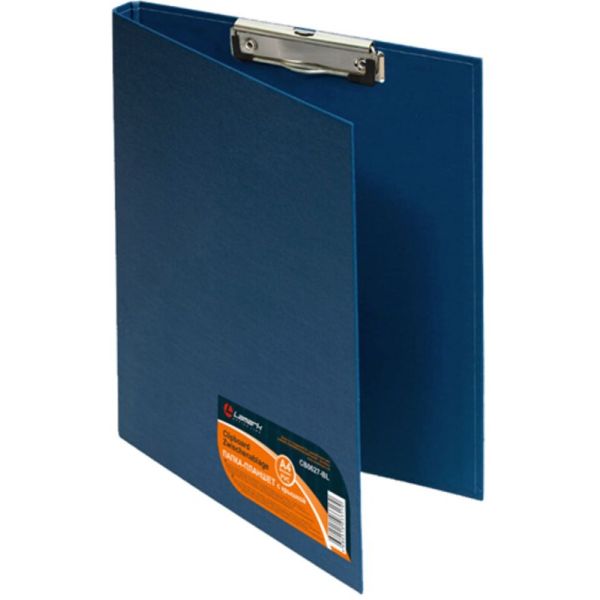Папка-планшет А4 пластик Lamark синий 10мм CB0627-BL
