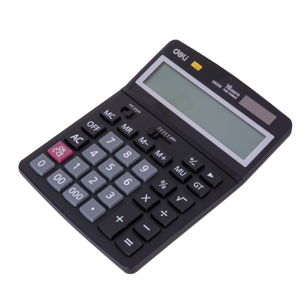 Калькулятор 16-разрядный Deli настольный черный E39259