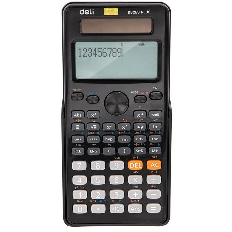 Калькулятор 10+2-разрядный Deli научный черный ED82ES
