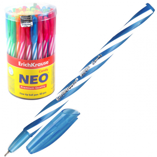 Ручка шариковая ErichKrause Cundy синяя 0.6мм 47550
