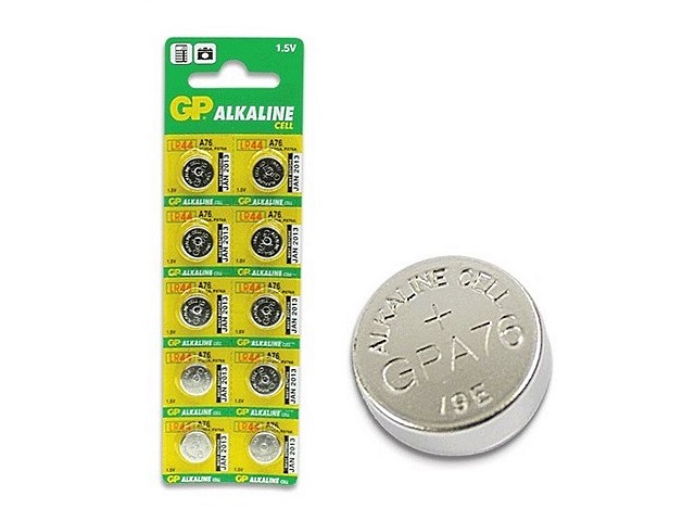 Батарейка часовая GP G13 1.5V Alkaline А-76/LR44 щелочная