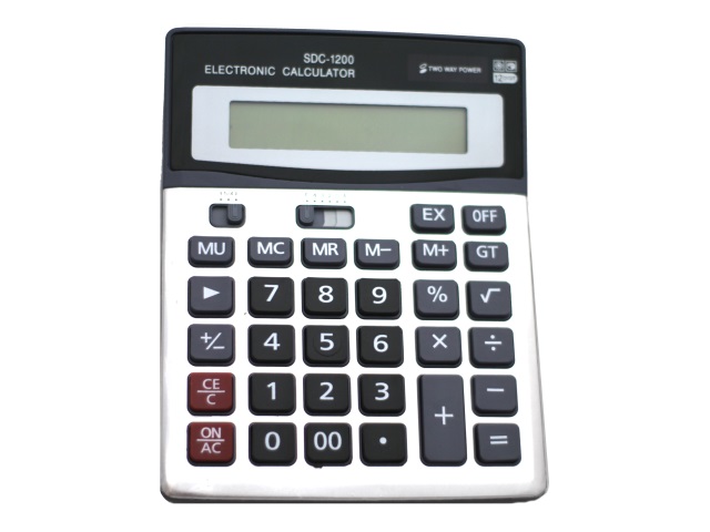 Калькулятор 12-разрядный Basir 19.2*14.8см серый SDC-1200