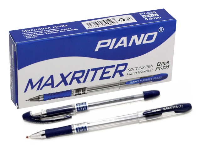 Ручка масляная Piano Maxriter РТ-335 синяя 0.5мм