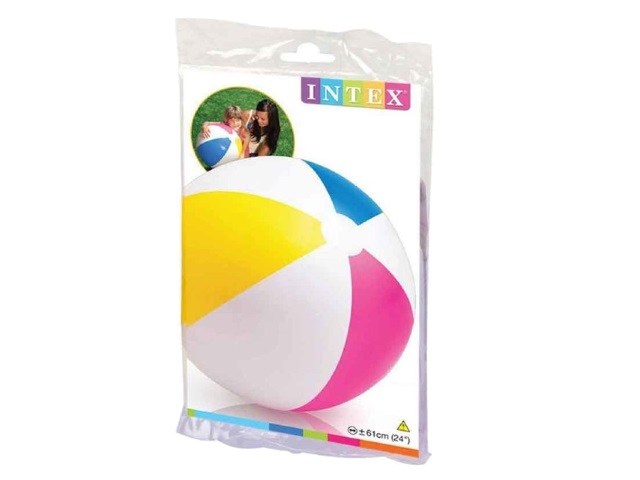 Мяч надувной Intex  61см цветной 59030