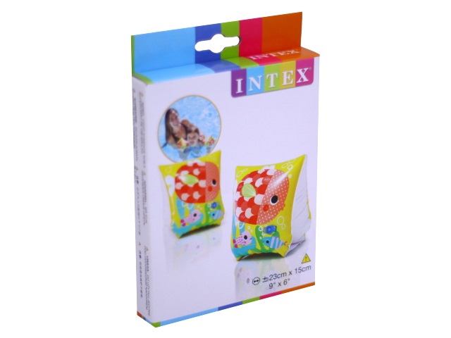 Нарукавники Intex Делюкс 3-6 лет 23*15см Веселые рыбки 58652