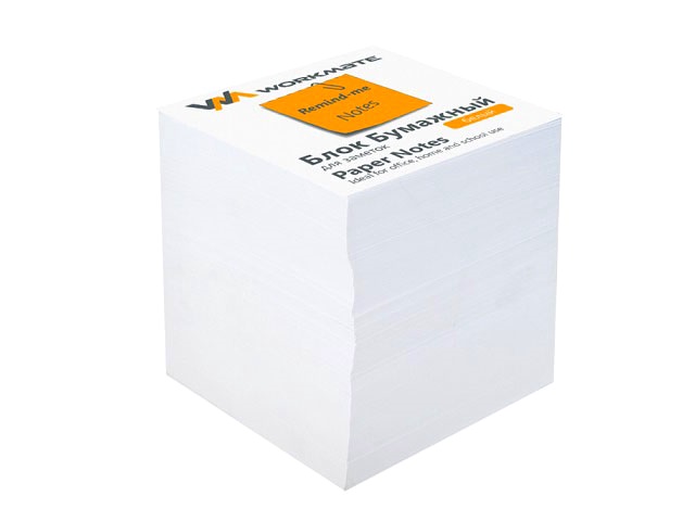 Блок бумажный белый  90*90 мм 900л WM 003004000