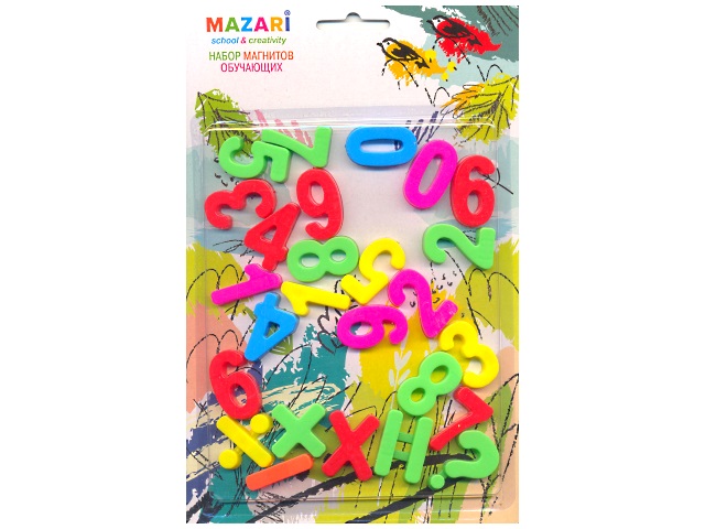 Магниты обучающие Цифры и знаки 26 шт. Mazari М-6364