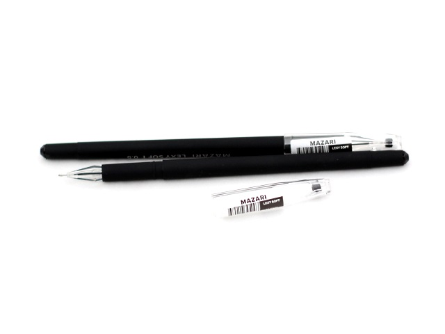 Ручка гелевая Mazari Lexy Soft черная 0.5мм М-5506-71
