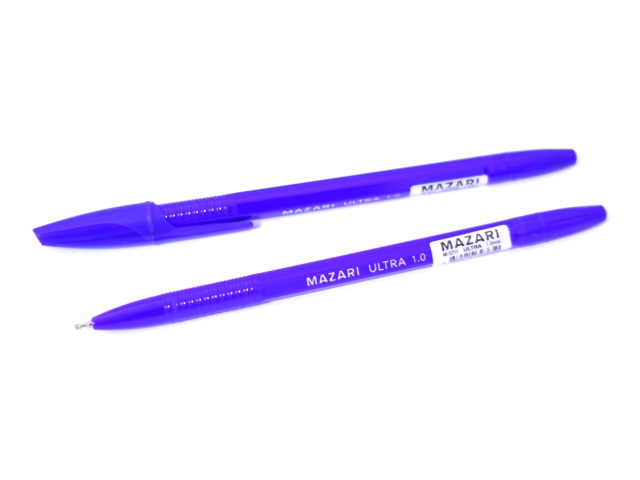 Ручка масляная Mazari Ultra синяя 1мм M-5711-70