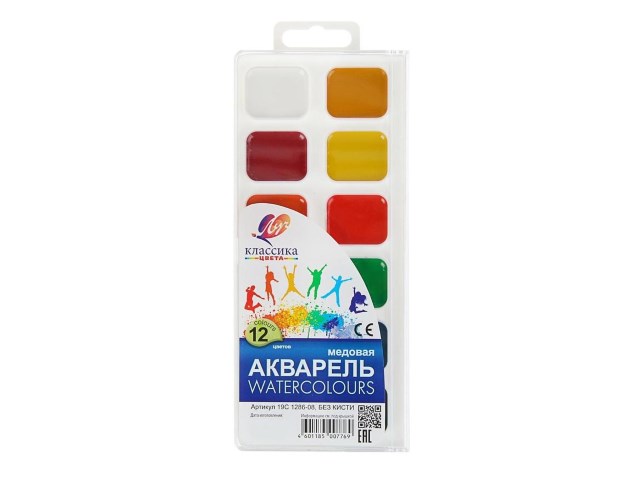 Краски 18 цветов акварель медовая Луч Классика 19С 1292-08