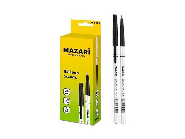 Ручка масляная Mazari Galanta черная 0.7мм М-5900-71