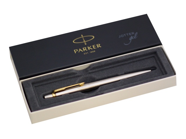 Ручка Parker гелевая автомат Jotter Core черная 0.7мм серебристый корпус 2020647