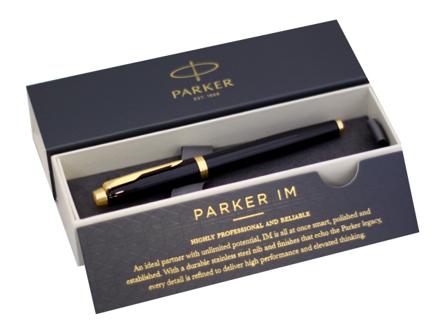 Ручка Parker роллер IM Core черная 0.5мм черный корпус 1931659