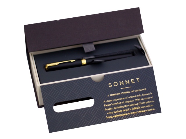 Ручка Parker роллер Sonnet Core черная 0.5мм черный корпус 1931518
