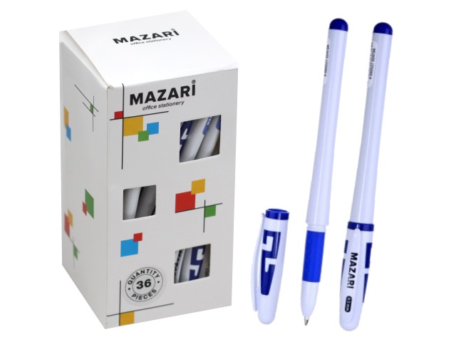 Ручка гелевая Mazari Samy синяя 0.5мм М-5505С-70