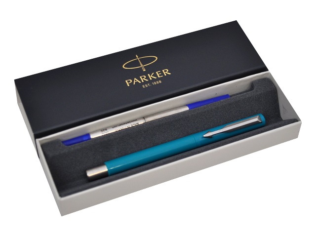 Ручка Parker роллер Vector Standart синяя 0.7мм бирюзовый корпус 2025680
