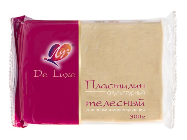 Пластилин скульптурный 300г телесный Луч 23С 1482-08