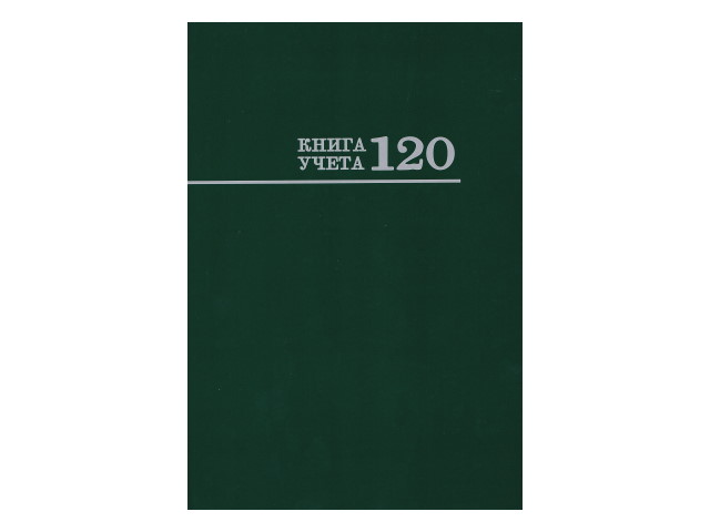 Книга канцелярская 120л Prof Press Книга учета Зеленая 120-3026