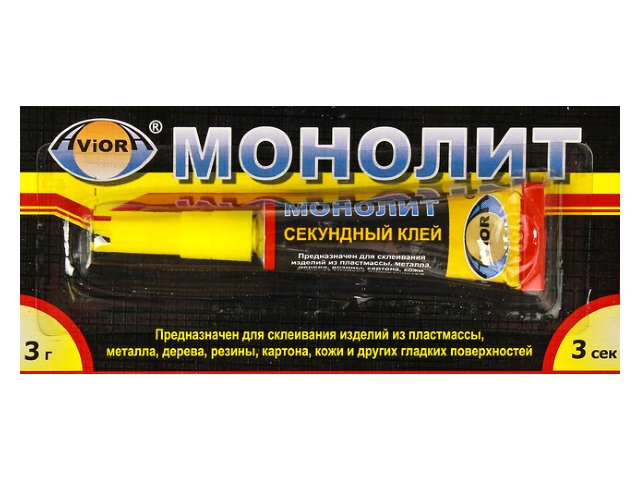 Клей супер   3г Монолит Aviora