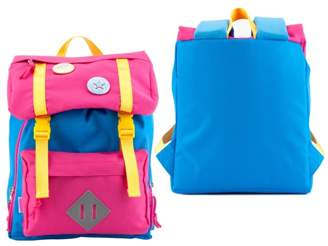Рюкзак детский Kite Значки 26*24*11см розово-голубой K18-543XXS-2