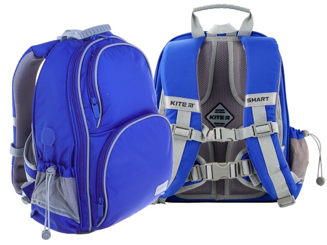 Ранец школьный Kite Smart 35*28*15см синий + подарок K19-720S-2