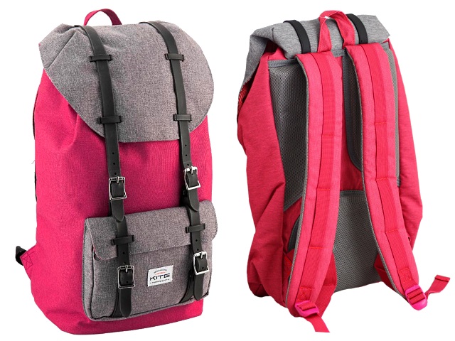 Рюкзак Kite Urban 28.5*48*17см серо-розовый K18-860L-2