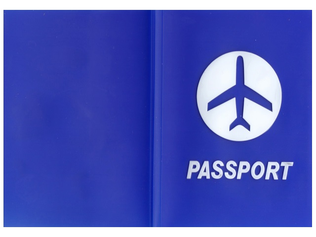 Обложка для паспорта силикон J.Otten Passport синяя 8967-3