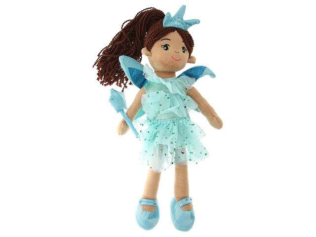 Кукла мягкая 45см Фея в голубом платье ABToys M6050
