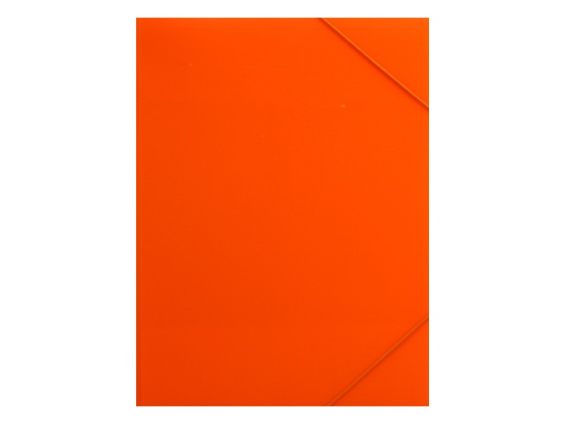 Папка на резинке А4 Бюрократ Double Neon оранжевая DNE510or