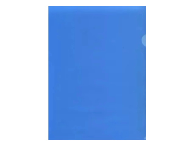 Уголок А4 100мкм Бюрократ синий матовый 100мкм E100blue