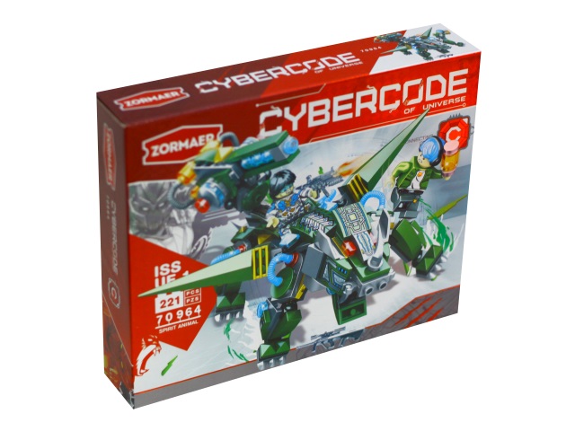 Конструктор  221 деталь Zormaer Cybercode Spirit Animal 70964