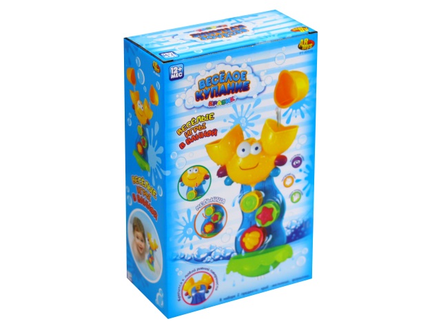 Игрушка для купания Веселое купание Крабик-мельница ABToys PT-00539