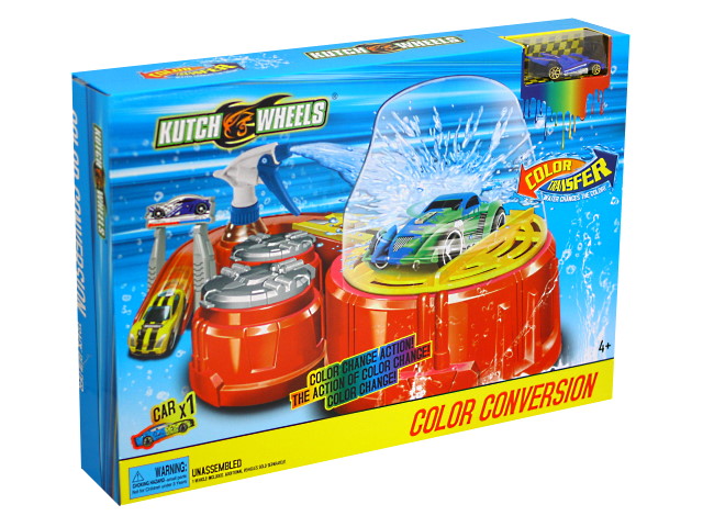 Автотрек Суперавтомойка 1 машинка Kutch Wheels Color Transfer 1762416