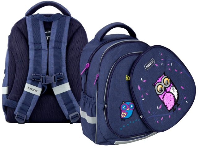 Ранец школьный Kite Education Owls 38*28*16см синий K20-700M(2p)-2