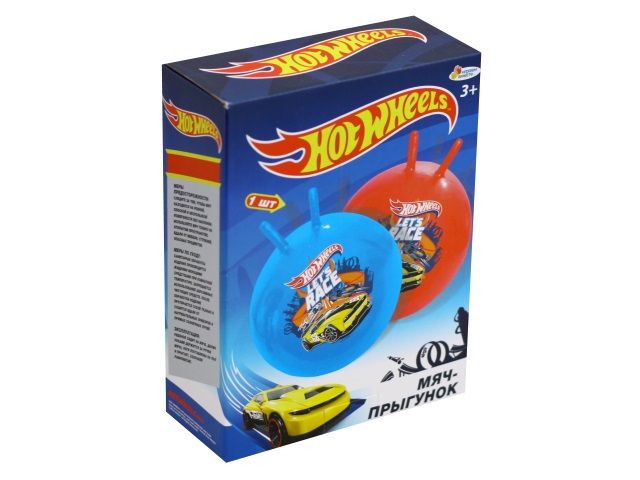 Мяч-прыгун 45 см с рожками Hot Wheels Играем вместе SJ-18(HWS)