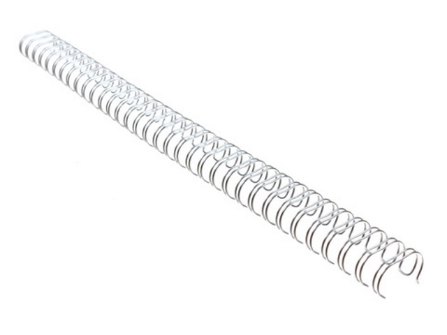 Пружины для брошюровки металл  7.9 мм белые шаг 3:1 на 60л 5772 К17530