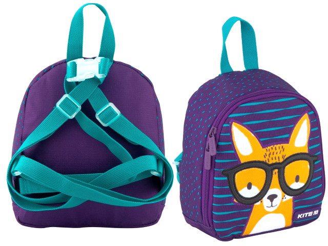 Рюкзак детский Kite Kids Smart Fox 21*18*8см фиолетовый K20-538XXS-1