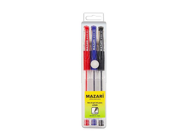 Ручка гелевая набор   3цв Mazari Lipari 0.5мм М-5510-3